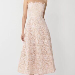 SAU LEE Rosalia Lace Midi Dress Size 8